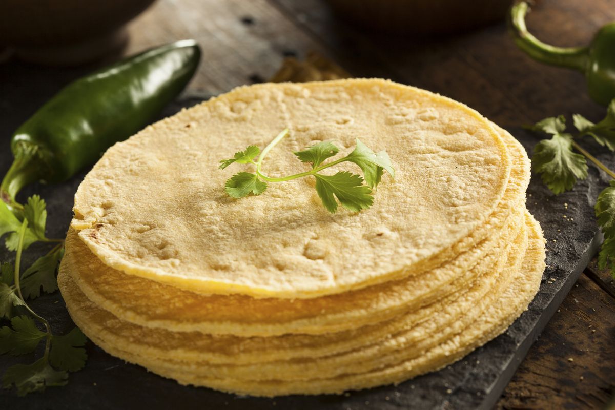Tortillas de maíz recién hechas